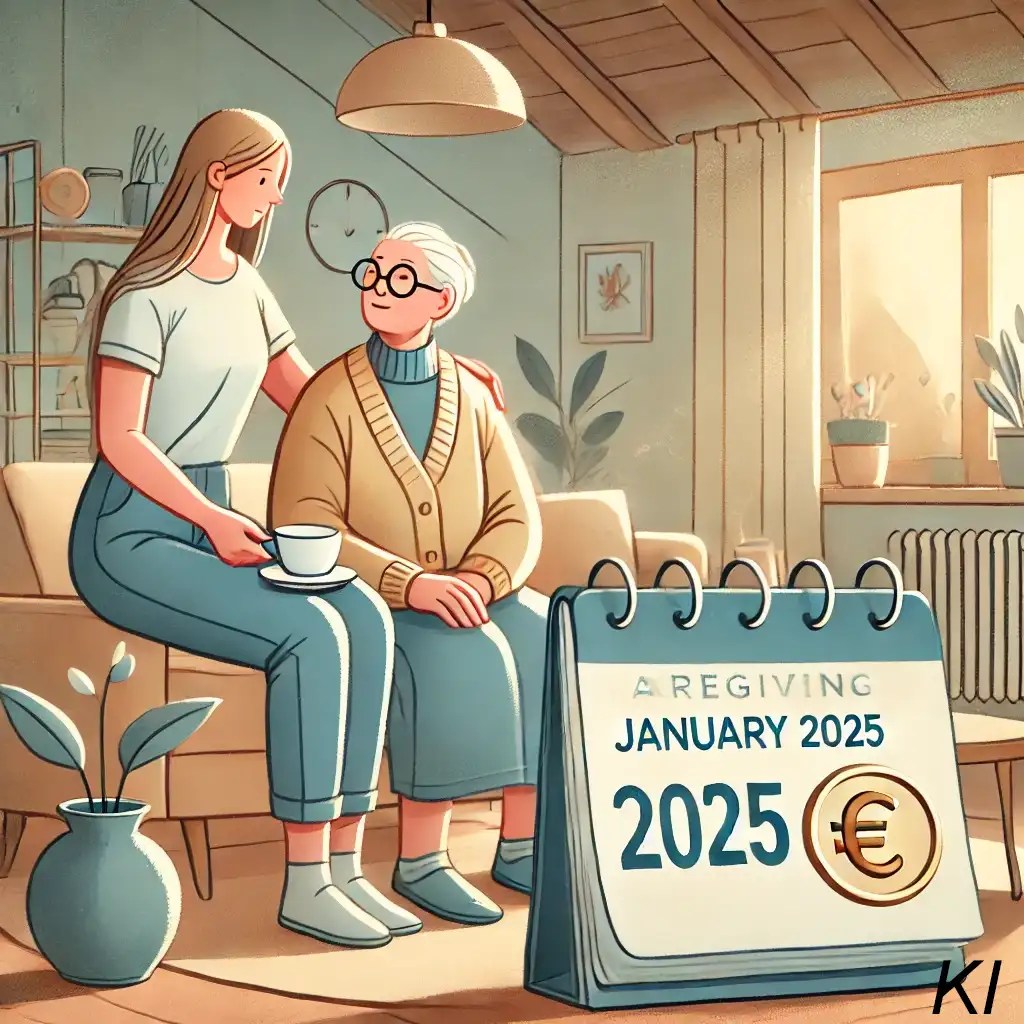 Erhöhung des Pflegegeldes ab 01.01.2025